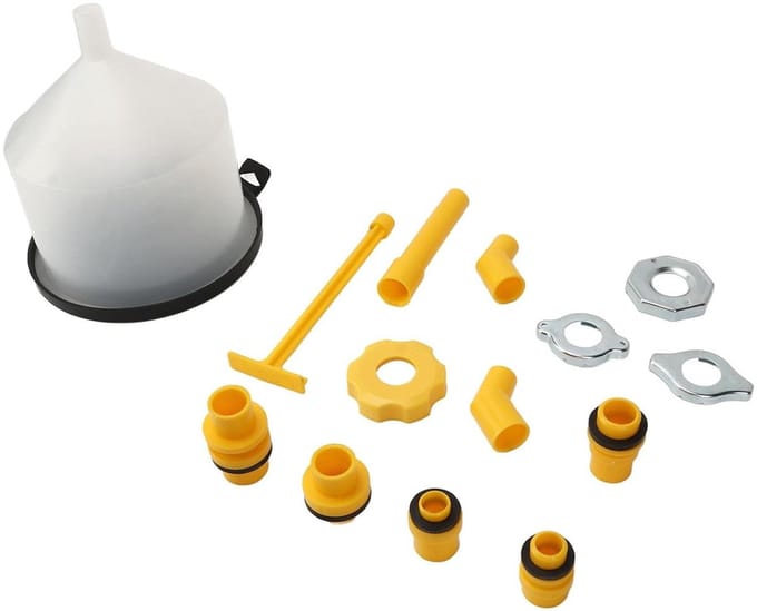 Koelmiddel Hopper Set - Vultrechter Kit - Motor Onderhoud - Grote Capaciteit - 15 Delig - Transparant