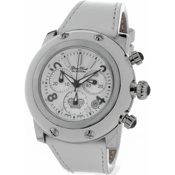 Horloge GLAM ROCK GR10101W. Kwarts, Kleur wit. Vrouw. gray