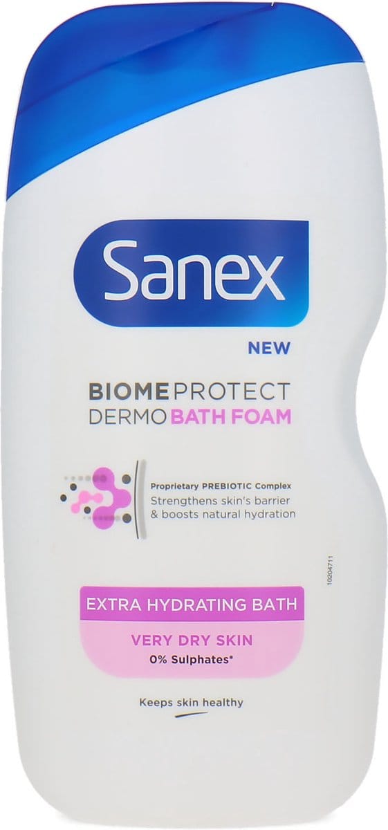 Sanex Biome Protect Dermo Extra Hydrating Bath Foam - 450 ml (voor extra droge huid)