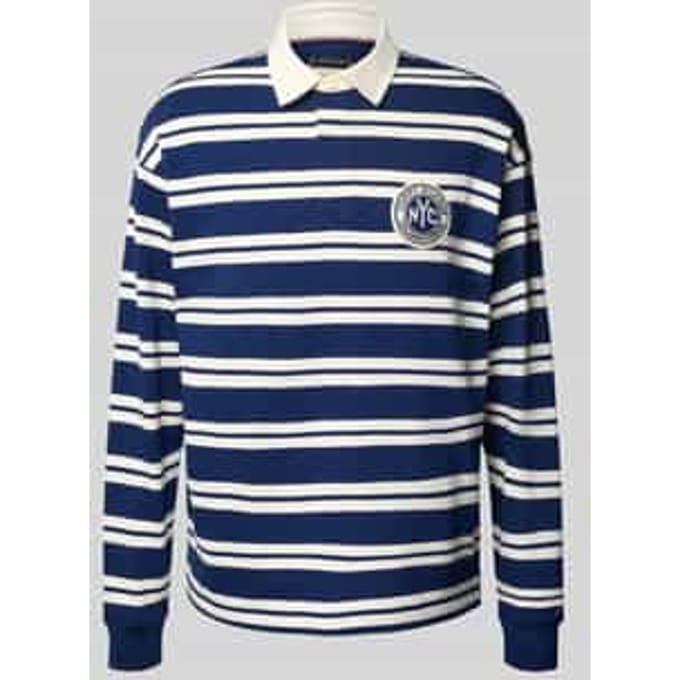 Relaxed fit poloshirt van puur katoen