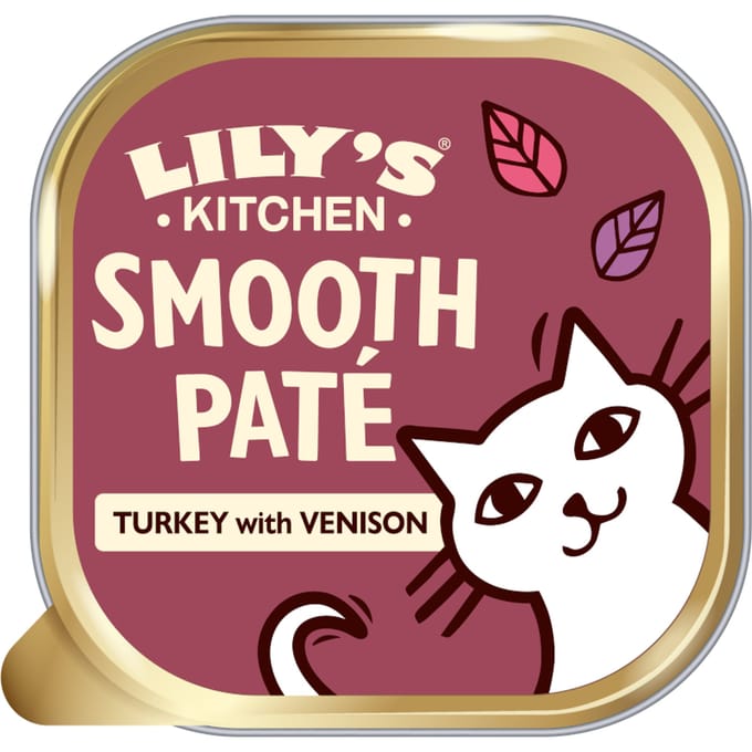 19x 85g Lily's Kitchen Smooth Paté Selection Kalkoen & hert natvoer voor katten