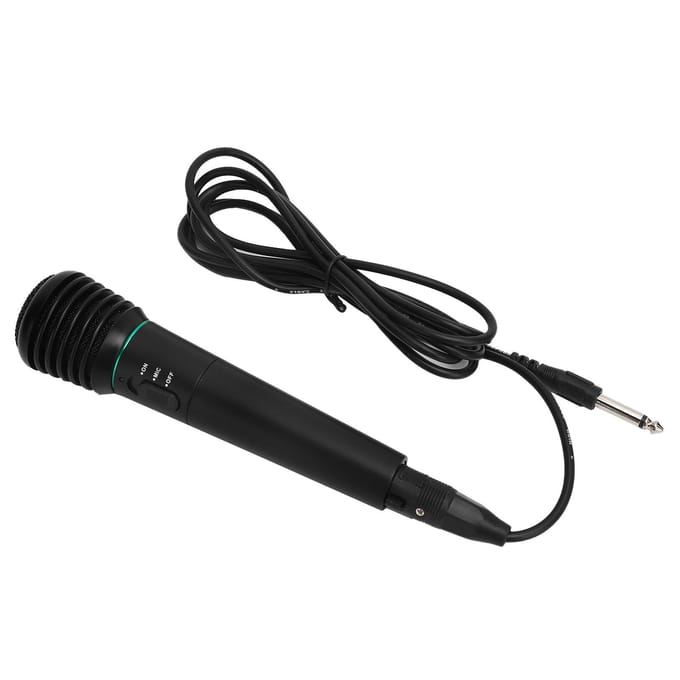 Handmicrofoon Dynamisch Bekabeld en Draadloos 2-in-1 Karaoke Microfoon voor Thuis Zingen
