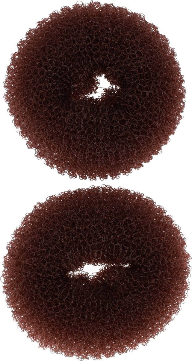 Haarsoires Haardonut 6cm – Klein – Hulpmiddel voor Knot – Blond – 2 Stuks - Haar Donut - Extra Volume Haarrol - Knotmaker