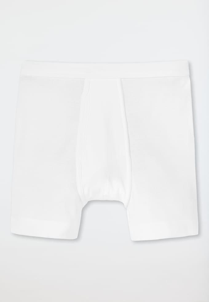 Schiesser Cotton Essentials Short met gulp - Heren Onderbroek wit
