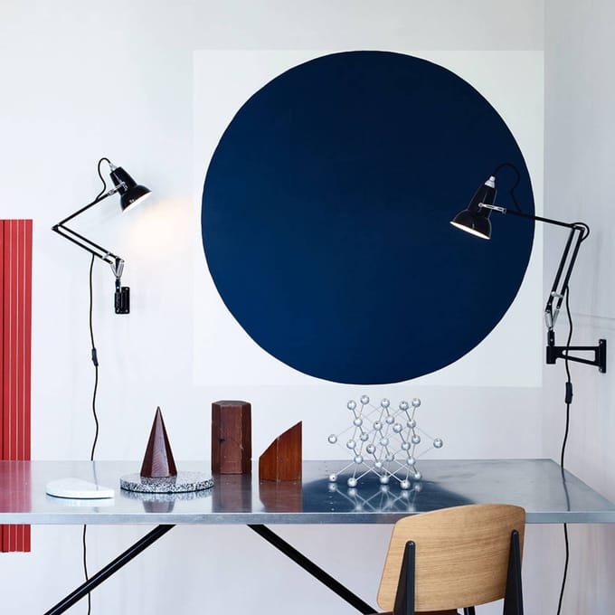 Anglepoise - Original 1227™ Mini Bureaulamp - jet zwart - met muurbeugel