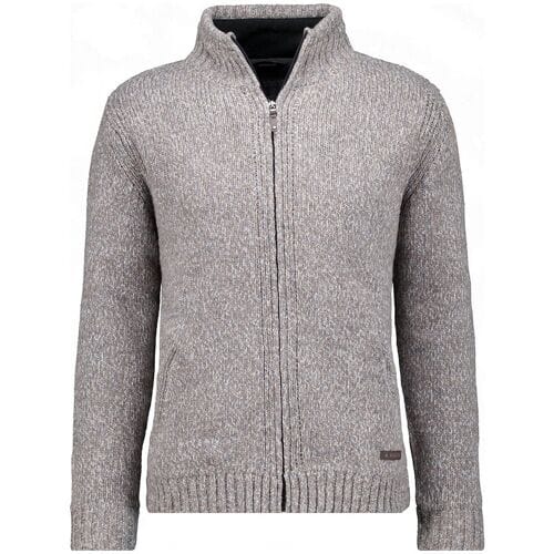 Ragman Vest Melange High Concealed Zip Fleece Lining Mocca / male