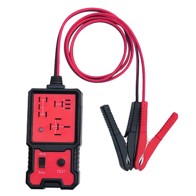 12V Auto Batterij Checker Elektronische Relay Tester met Clips Auto Relay Diagnostic Tool black