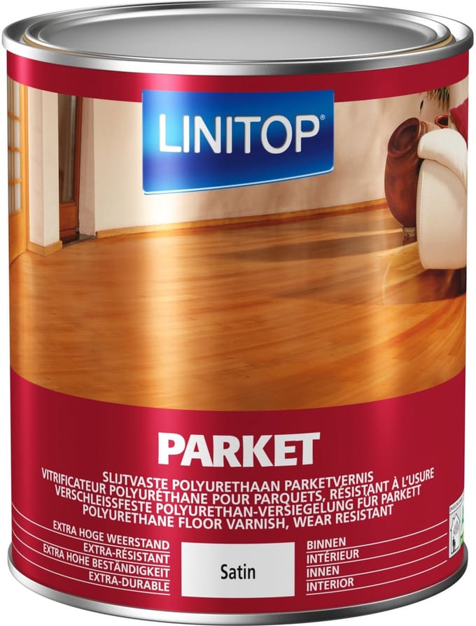 Polyurethaan parketvernis LINITOP PARKET Kleurloos (li280) 2.5 liters