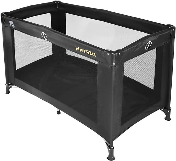 Campingbed - Reisbed - Kind Reizen - Inclusief Draagtas - 120 x 60 cm - Zwart