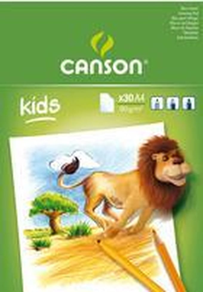 CANSON-kleurblok, DIN A4, 160 g/qm