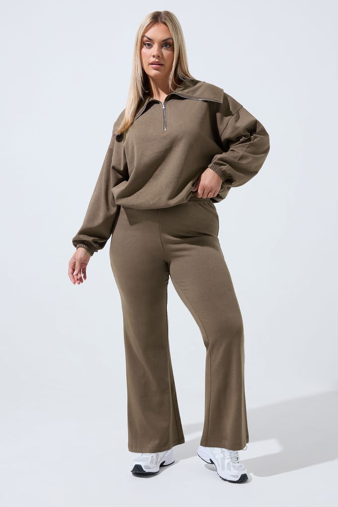 Limited Collection Bruine Slim Flare Joggers Size 38