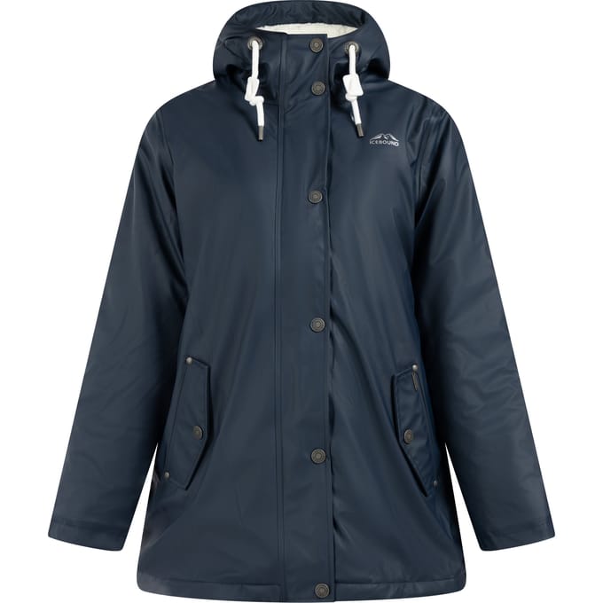 ICEBOUND Regenjas met teddy voering Dames marine