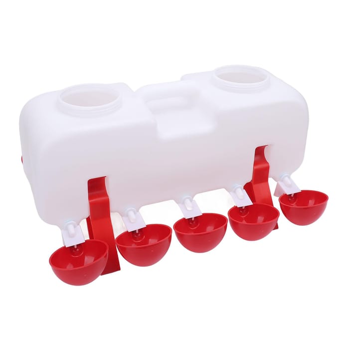 28 STUKS Automatische Kippenwaterbak Lange Gebruiksduur Pluimvee Zelfvullend Kippenwatersysteem white