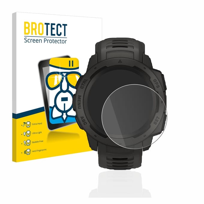 Screenprotector voor Garmin Instinct Solar Beschermglas transparant