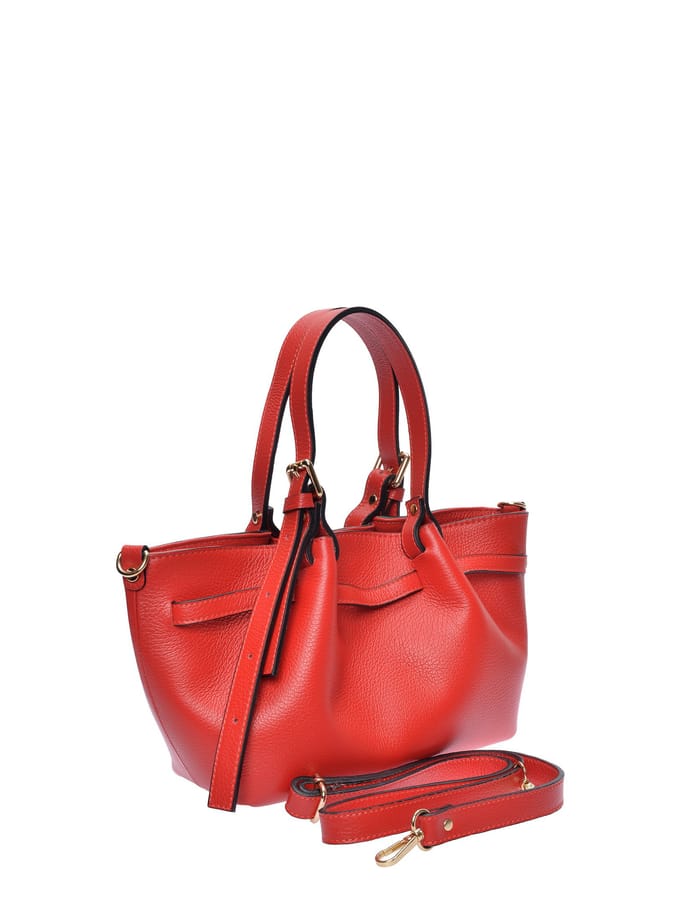 Luisa Vannini Rood Rundleer Tas