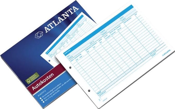 Autokostenboek djois atl a5 wt | 5 stuks