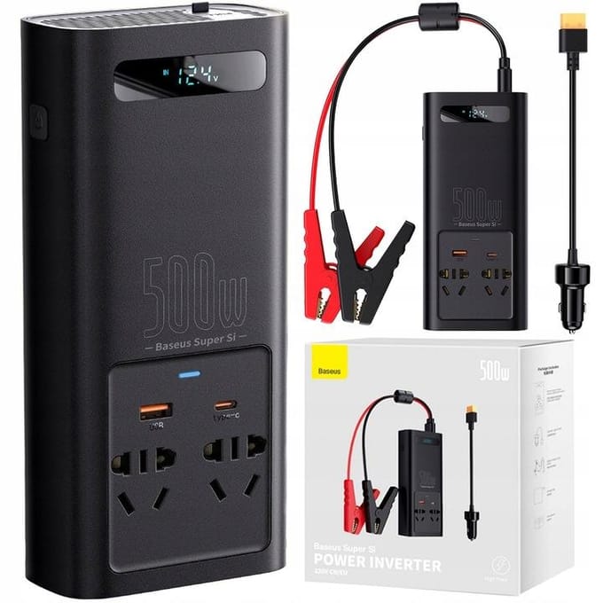 Baseus Auto Elektrische Omvormer, 500W CGNB000101