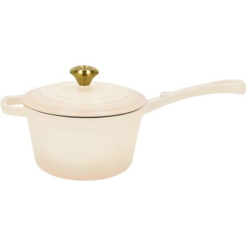 SILVERCREST Gietijzeren steelpan, Ø18 cm (Crème)