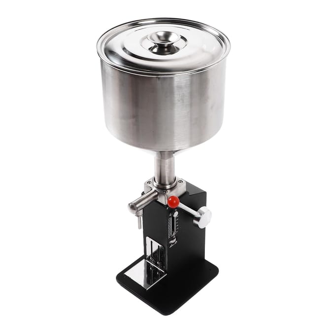 Machine de Remplissage Manuelle pour Pâte Liquide Réglable 5?Remplisseuse de bouteilles en acier inoxydable 60 ml pour pâtes gray