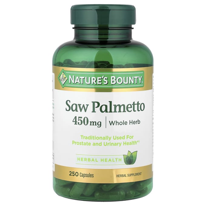 Nature'S Bounty, Zaagpalmetto, 450 Mg, 250 Capsules