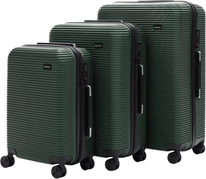 AttitudeZ Aeroline Reiskoffer Set Groen