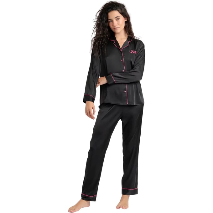 Satin lange mouwen pyjama voor dames Barbie Vintage