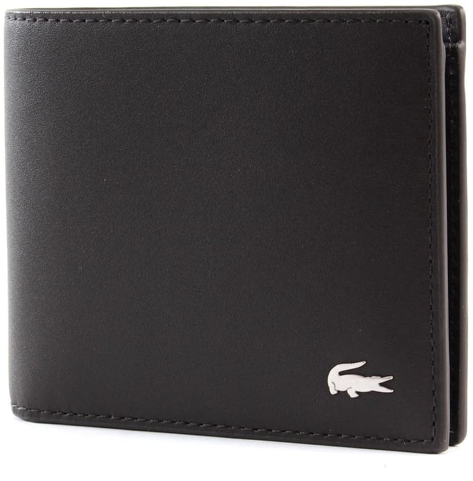 LACOSTE Leren Portemonnee FG S Billfold S Dark Brown Bruine