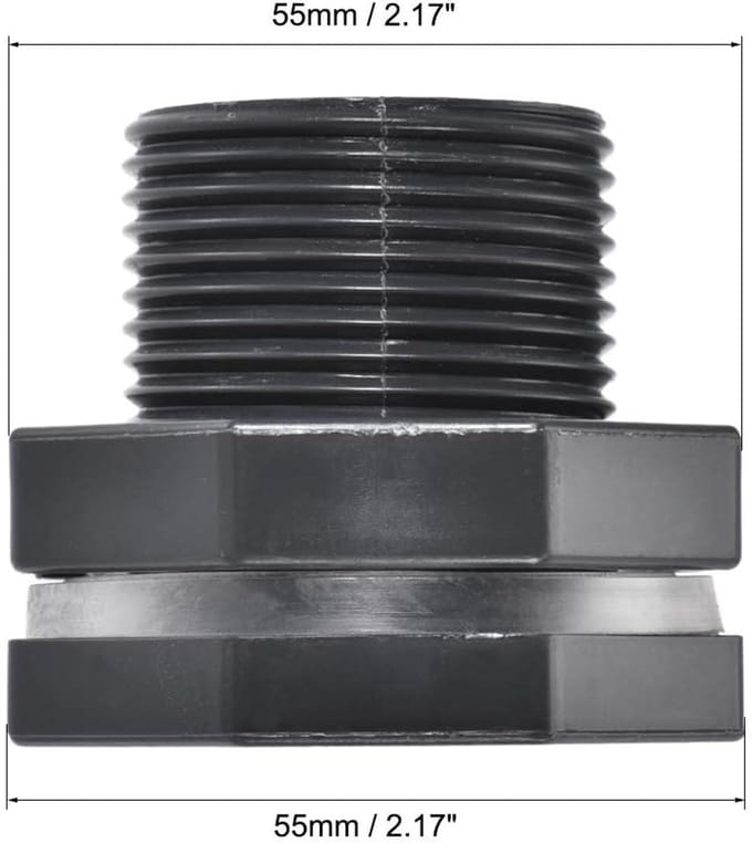 Dailygoods - 4 Stuks G3/4 Vrouwelijke Verlenging Buisadapter