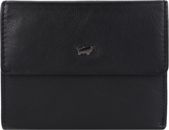 Braun Büffel Anna Portemonnee RFID Leer 12 cm - Jongens - Horizontaal - schwarz