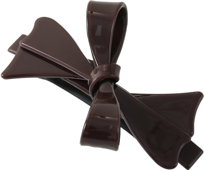 Emilie Collection - haarspeld - strik - bruin - chique