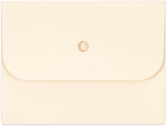 Elco Forte organisatiemap beige met klep en balg 25 stuks