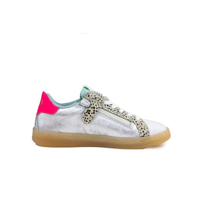 Pinocchio Sneakers - Meisjes - Zilver - Maat:20