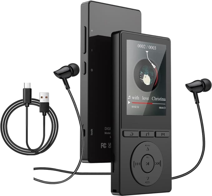 SNJY® MP3 Speler Bluetooth - MP4 Speler - Muziek Speler - 64 GB - Zwart