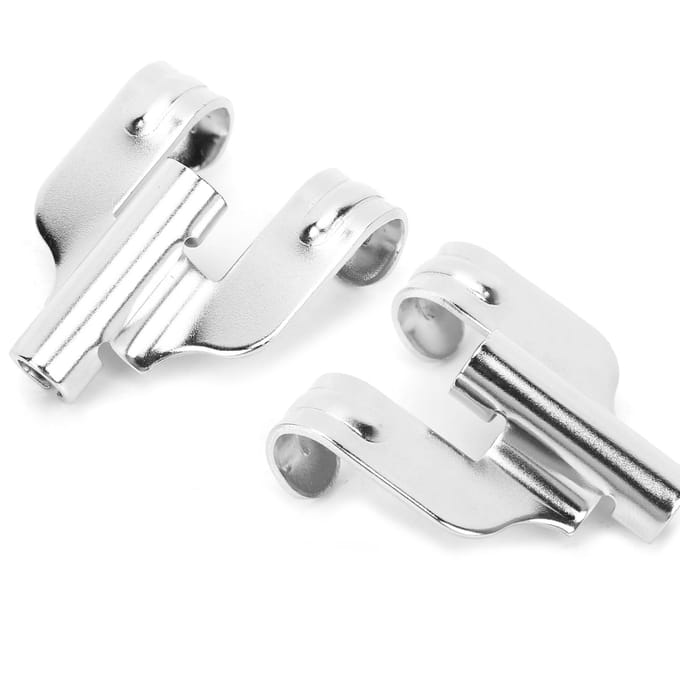 2 Pièces Crochet de Grosse Caisse Griffe de Marche Fer Instrument Accessoire Pièce de Rechange Kit white