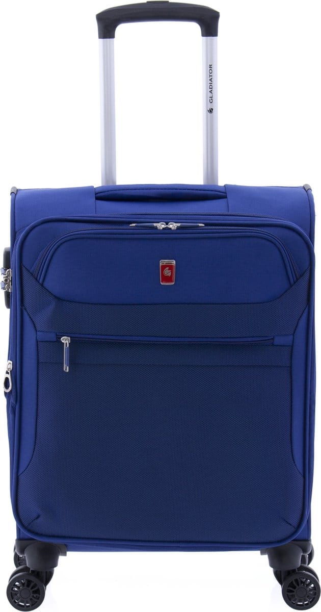 Gladiator 3D Handbagage Koffer - 55 cm - 36/43 liter - Expandable - Blauw