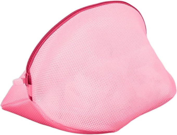 Mesh Waszakken - Kledingbeschermers - Kleding Beschermen - Gladde Ritsen - Compact Formaat - Wit Rozerood