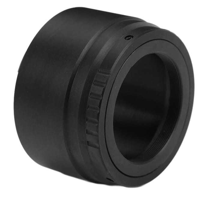 Lens Adapter Ring Aluminiumlegering Roestbestendig Eenvoudige Installatie T2 Lens Mount Adapter Camera black