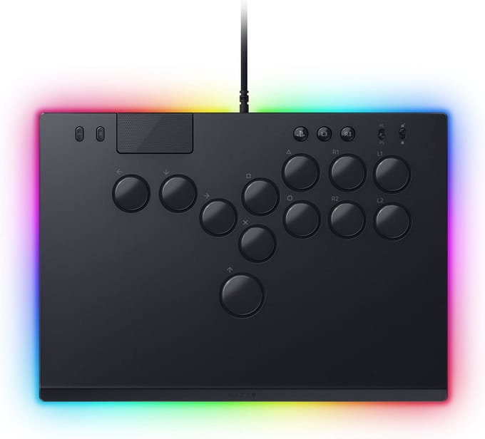 Razer Kitsune - All-Button Optical Arcade Controller - PS5 and PC - Wired Arcade stick - PC