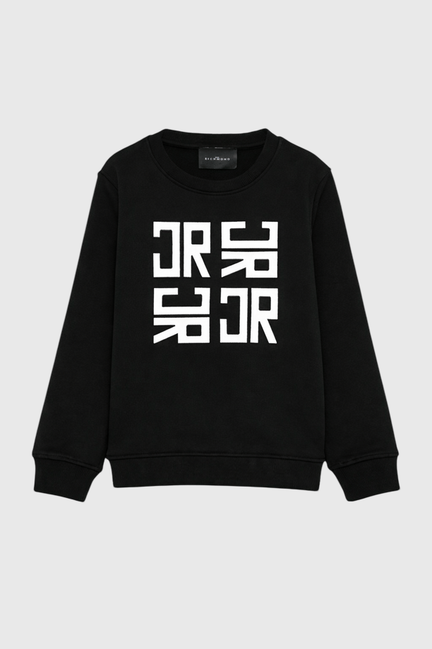 Crew hals sweatshirt baby zwart