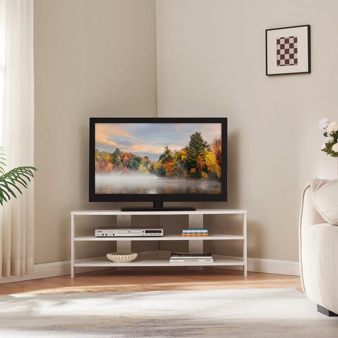 Tv meubel Berg 110x36x42 cm wit [en.casa]