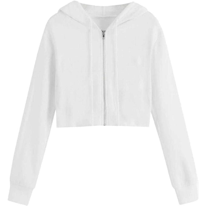 Miso Dames/Dames Full Zip Hoodie (Wit)