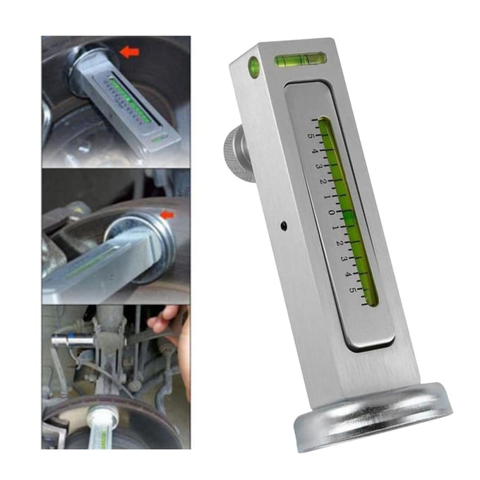 Outil de mesure magnétique d'alignement des roues, indicateur d'angle horizontal, outil d'aide au réglage du carrossage pour voiture gray