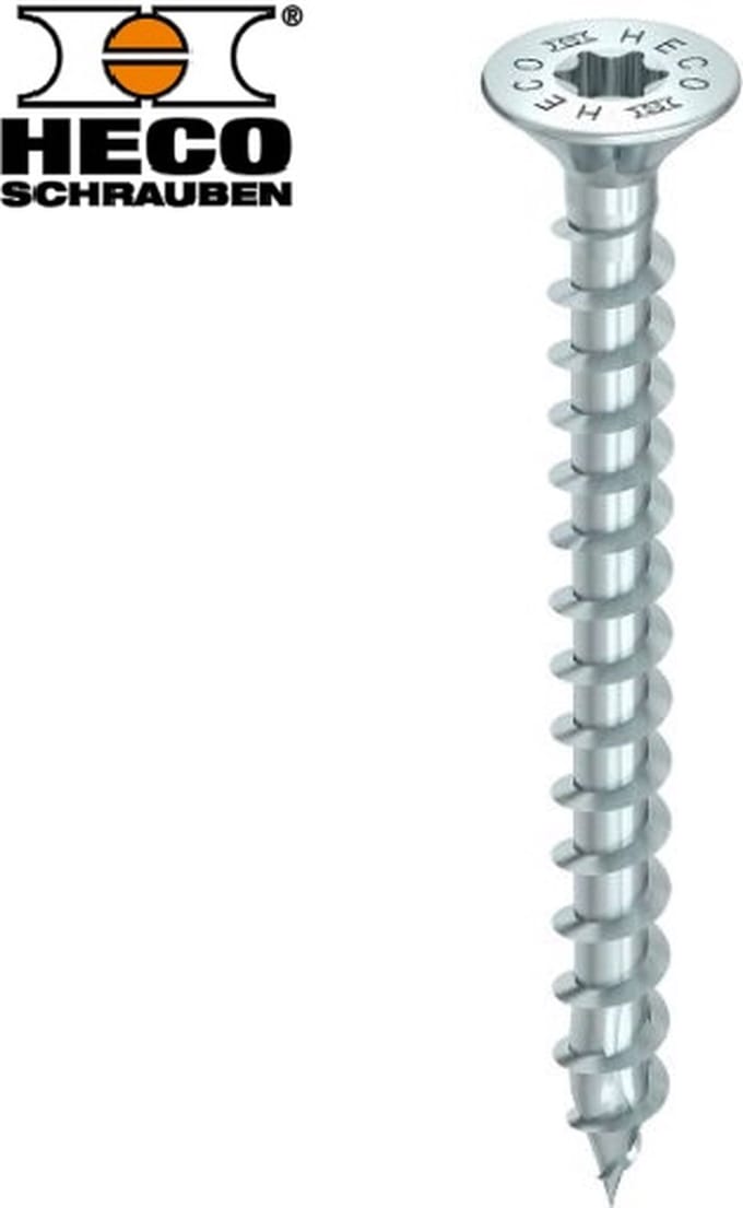 Heco Topix+ Tellerkopschroef 6x50Vd Torx30 - Verzinkt - 200 stuks