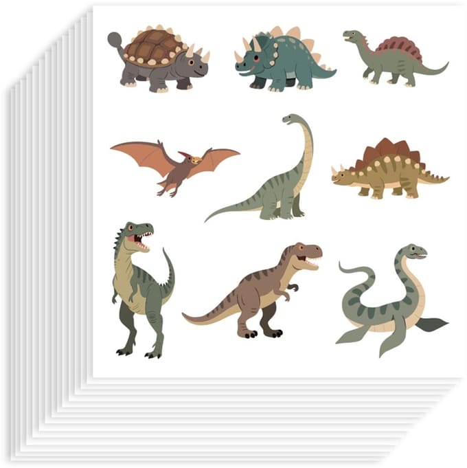 Dailygoods- Dinosaurusstickers 180 Stuks - Waterdicht - Zelfklevend