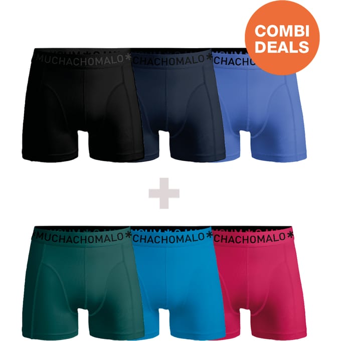 Muchachomalo Heren Boxershorts - 3+3 Pack - Mannen Onderbroeken