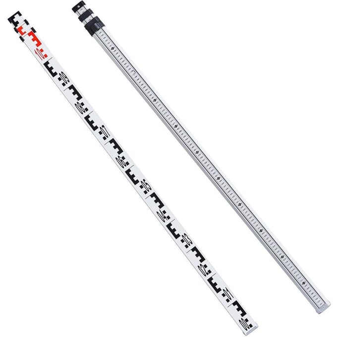 Meetlat 3M Metrisch Telescopisch Meetlat CM/MM met Waterpas & Tas