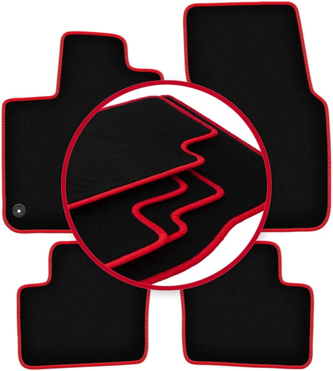 CARLUX-RED automatten voor: Smart ForFour II hatchback (2014-)