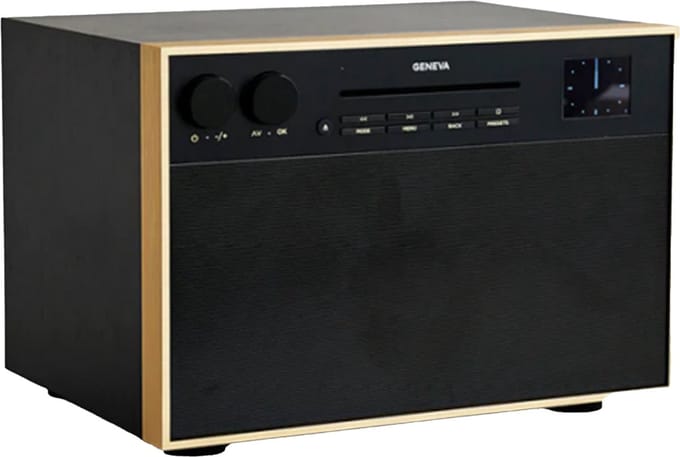 Geneva: DeCon M DAB + / FM-radio en CD-speler - Zwart/messing