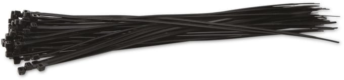KSS Kabelbinderset Polyamide 6.6, zwart, 368x4,8, UV-bestendig, 100 stuks