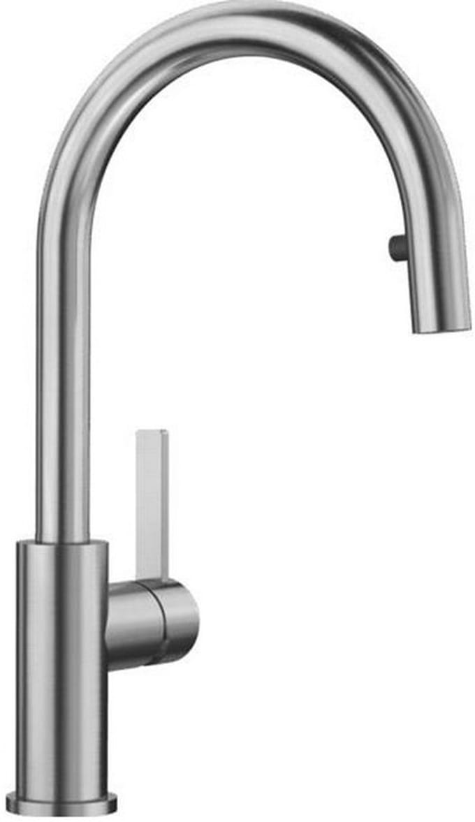 mixer met roestvrijstalen spray - blanco - 523121